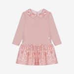 Patachou Girls Pink Dress with Liberty Print | Casa Childrenswear