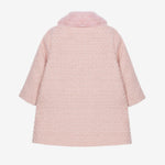 Patachou Girls Pale Pink Tweed Jacket | Casa Childrenswear