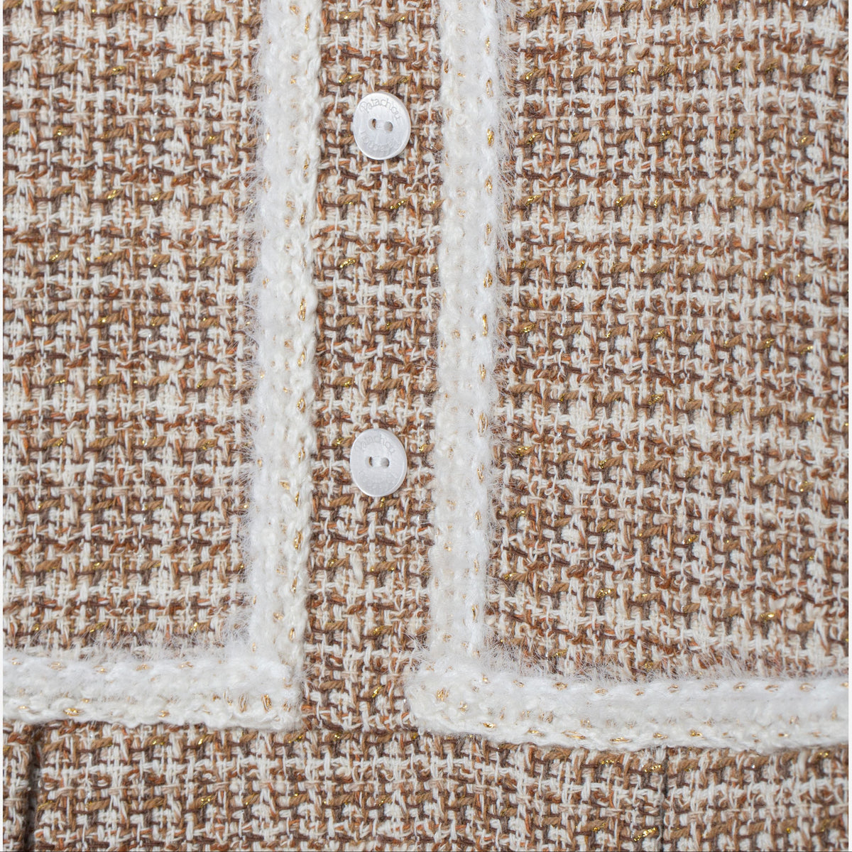 Patachou Infant Girls Light Brown Tweed Set | Casa Childrenswear