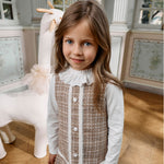 Patachou Infant Girls Light Brown Tweed Set | Casa Childrenswear