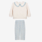 Patachou Infant Girls Blue Floral Print Set | Casa Childrenswear