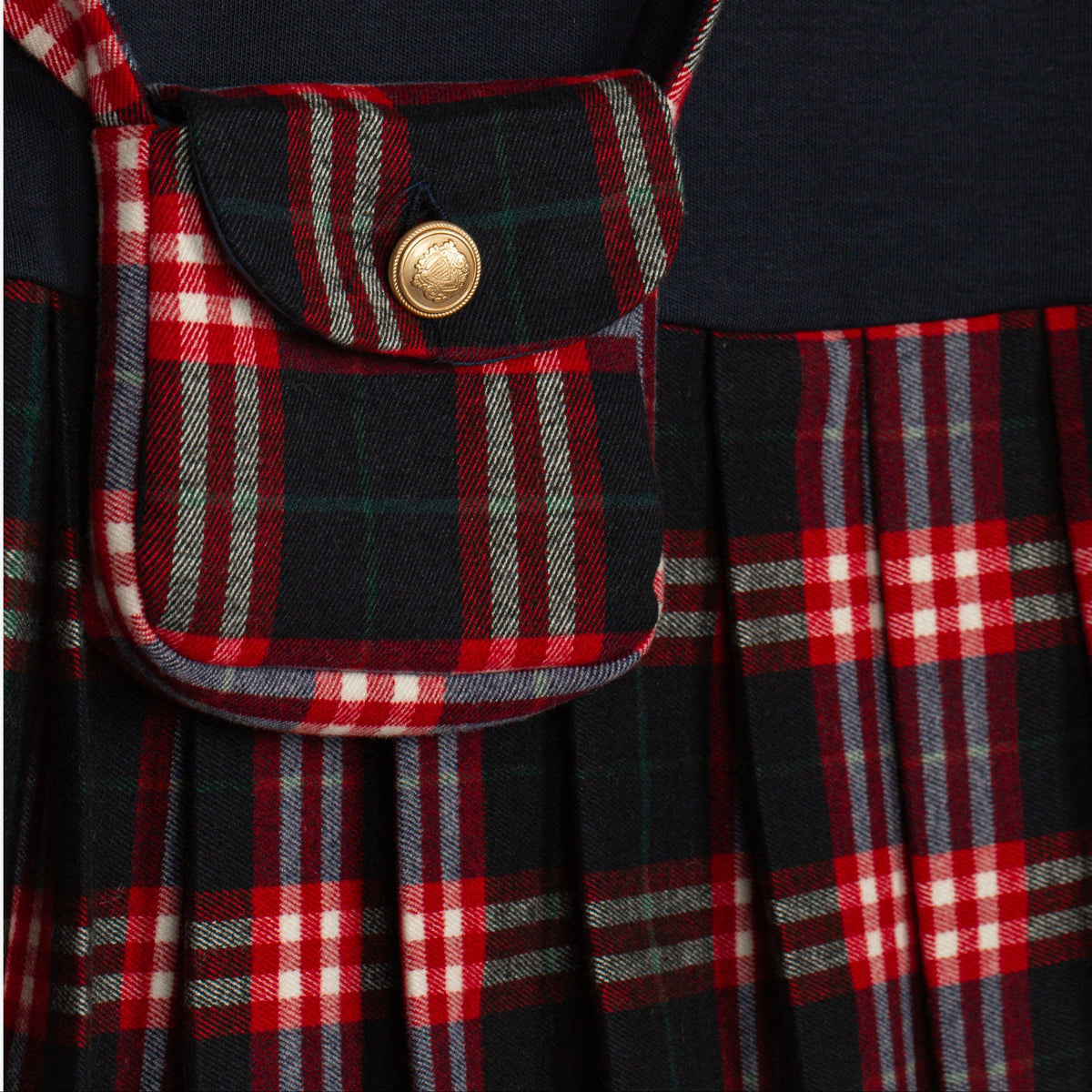 Patachou Girls Navy Dress with Small Bag | Casa Childrenswear
