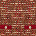 Patachou Girls Burgundy Tweed Dress with Details | Casa Childrenswear
