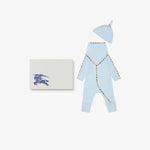 Blue Cotton Babygrow Gift Set