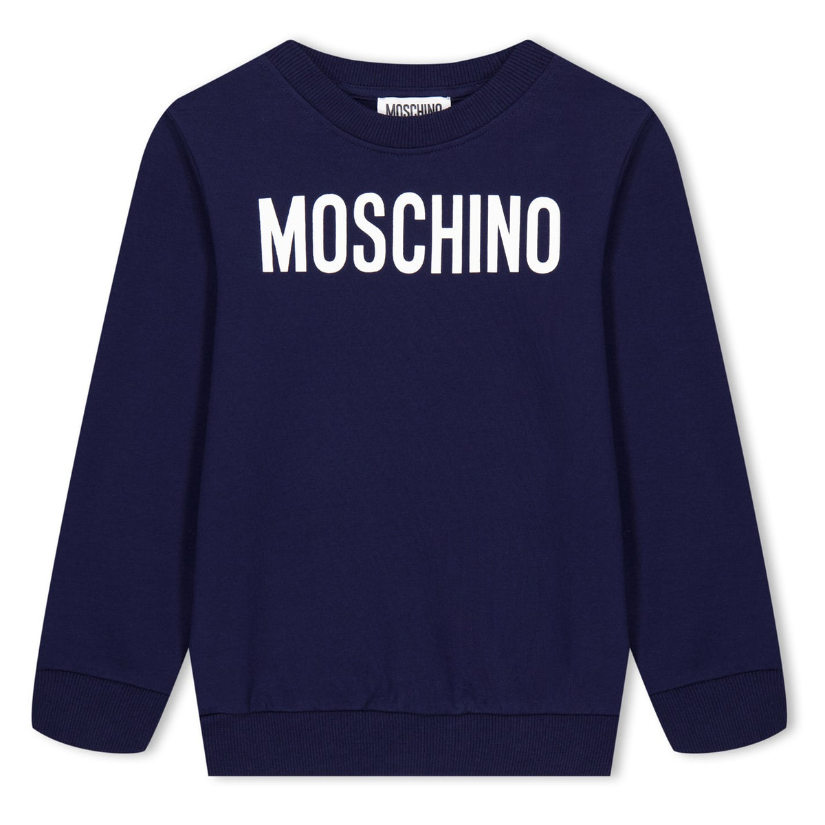 Moschino Navy Logo Blue Sweatshirt + Trousers | Casa Childrenswear