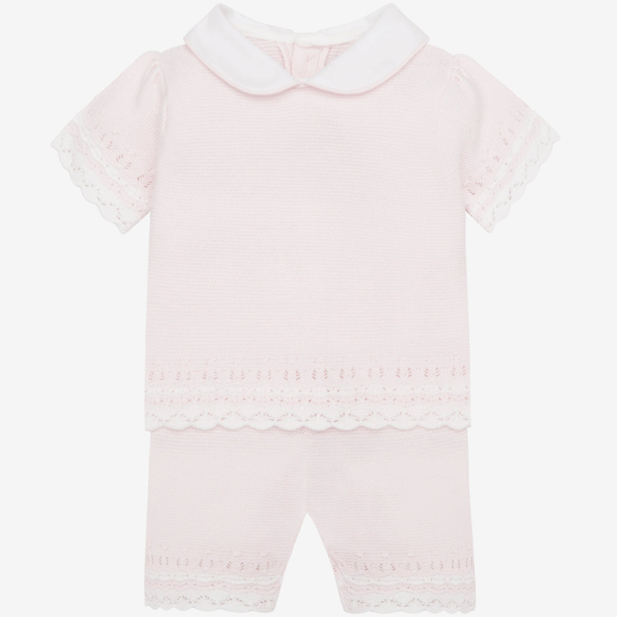 Emile et Rose Judith Pink Knit Top & Shorts | Casa Childrenswear