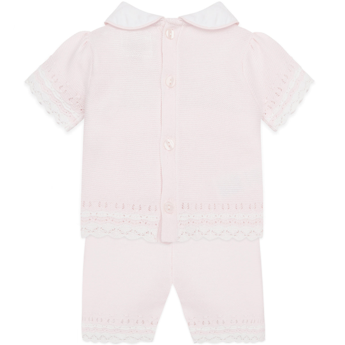 Emile et Rose Judith Pink Knit Top & Shorts | Casa Childrenswear