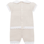 Emile et Rose Laura Stone Knitted 2 Piece Top and Short Set | Casa Childrenswear