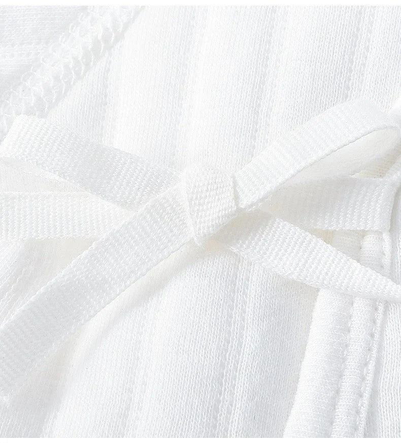 Teddy Bear White Boucle Wrap Babygrow