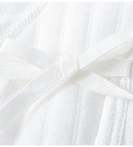 Teddy Bear White Boucle Wrap Babygrow