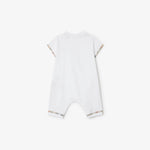 Burberry Baby White Romper | Casa Childrenswear
