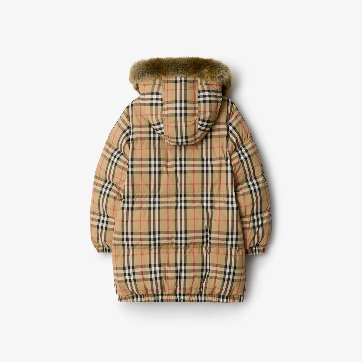 Boys Check Puffer Jacket