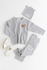 The Cozy Cub Grey Knit Set | Casa Childrenswear