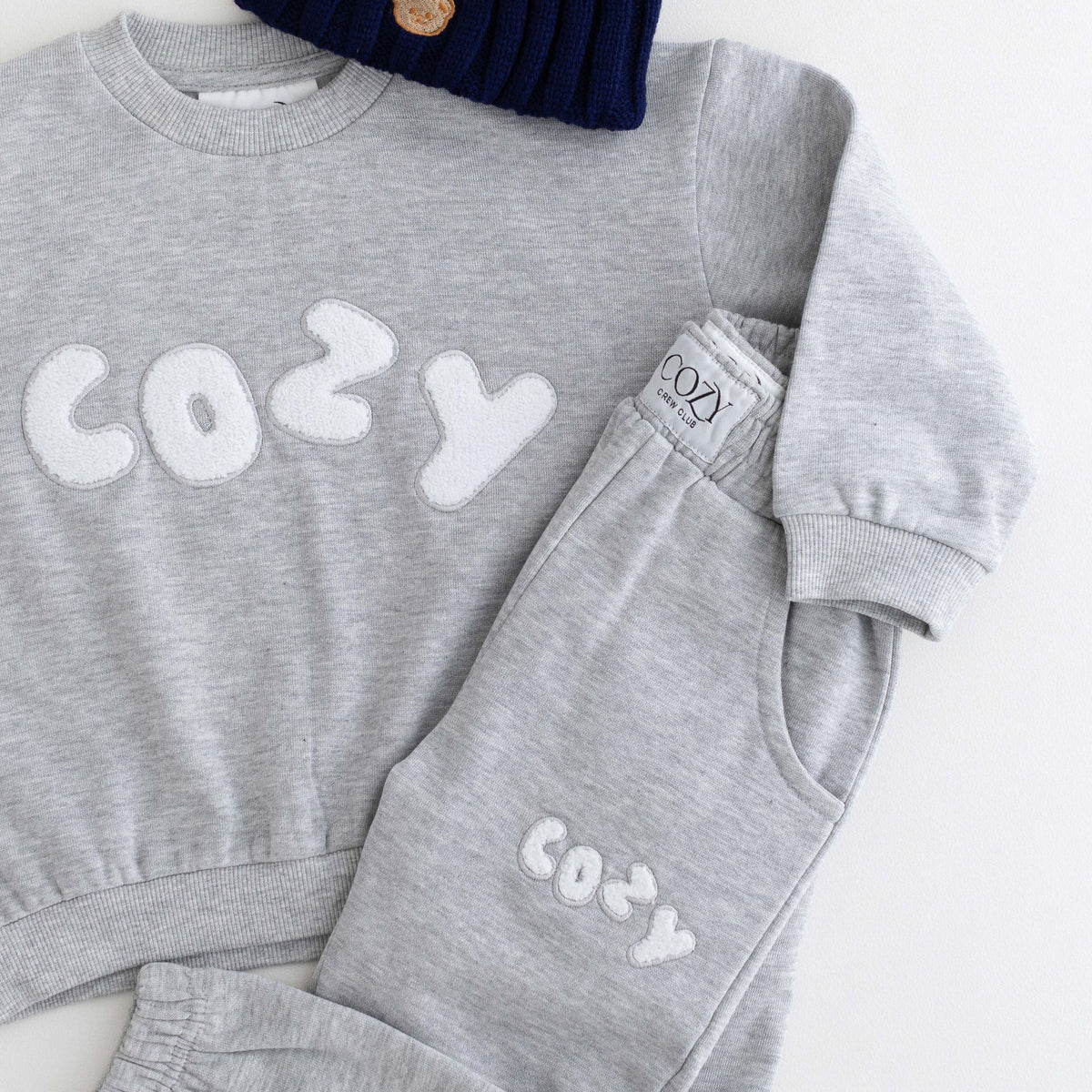 COZY Little Lounger Marl Grey Tracksuit | Casa Childrenswear