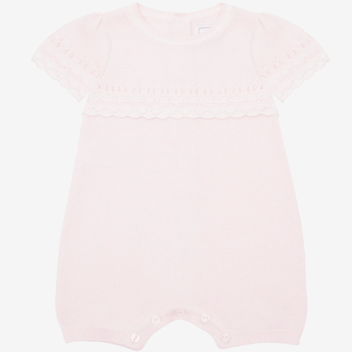 Emile et Rose Josie Pink Knit Romper | Casa Childrenswear