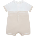 Emile et Rose Lowe Stone Knitted Romper with Braces | Casa Childrenswear