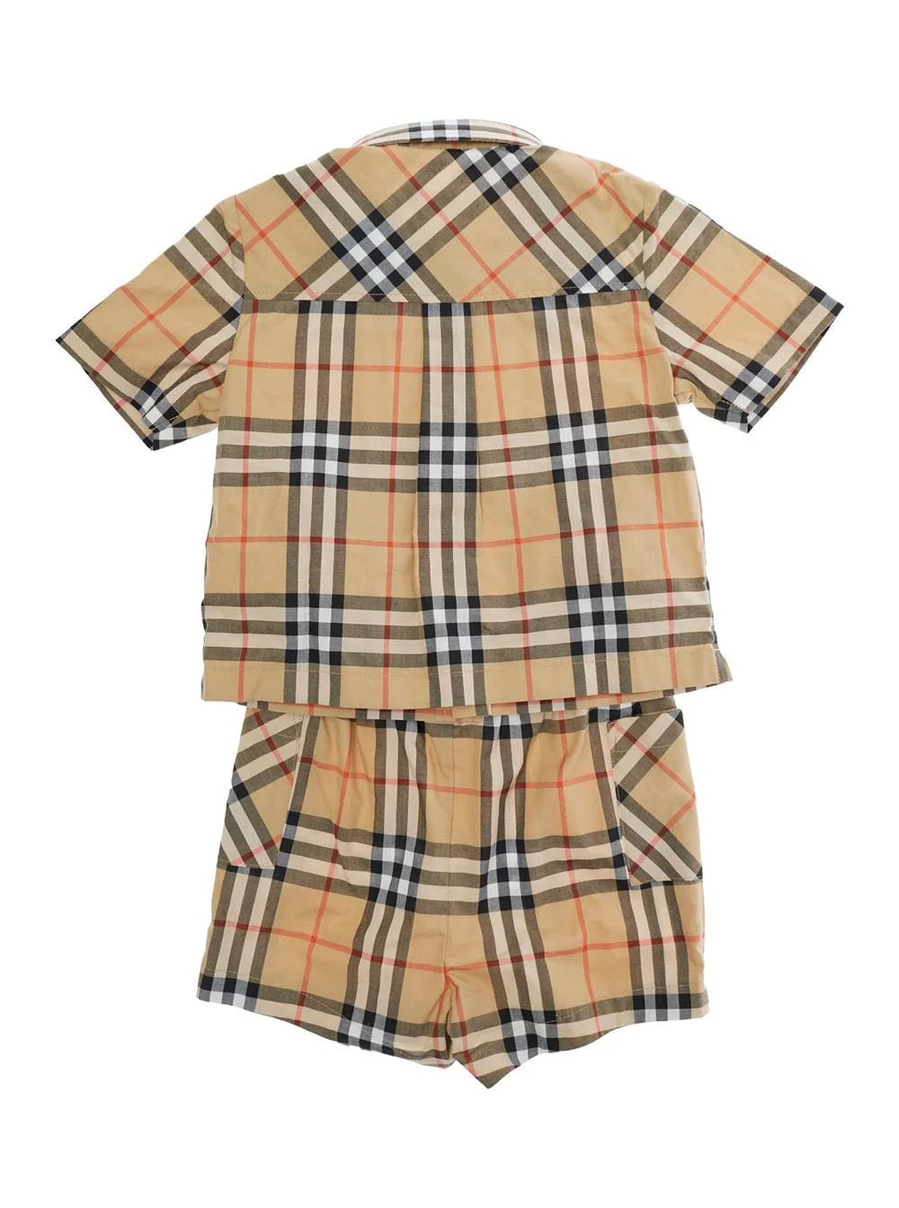 Burberry Baby Boys Check Shirt and Short Set | Casa Childrenswear