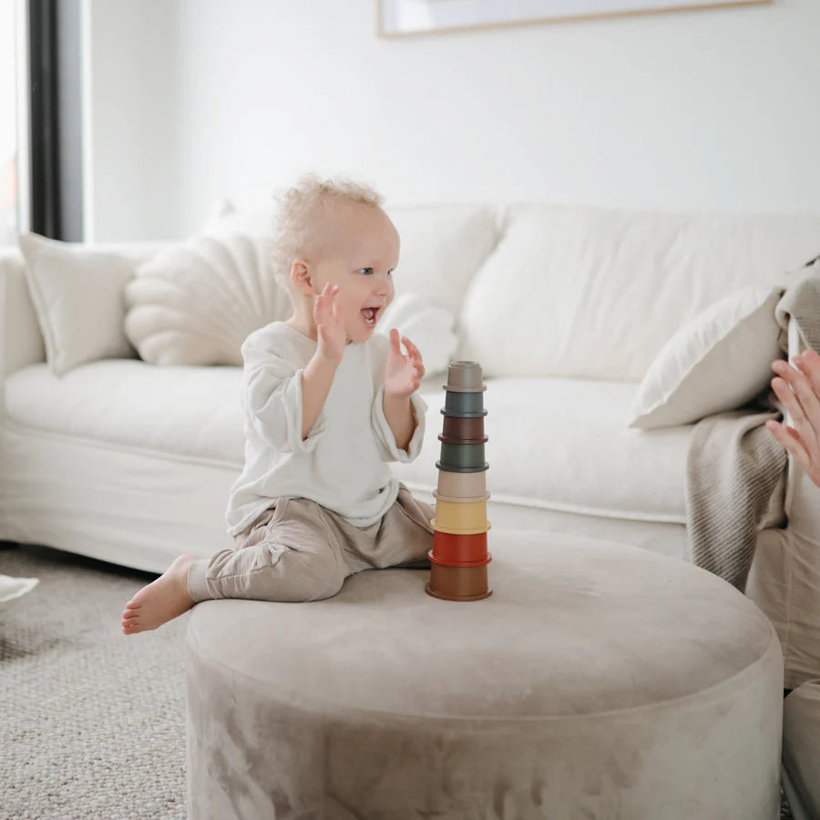 Mushie Stacking Cups- Retro | Casa Childrenswear
