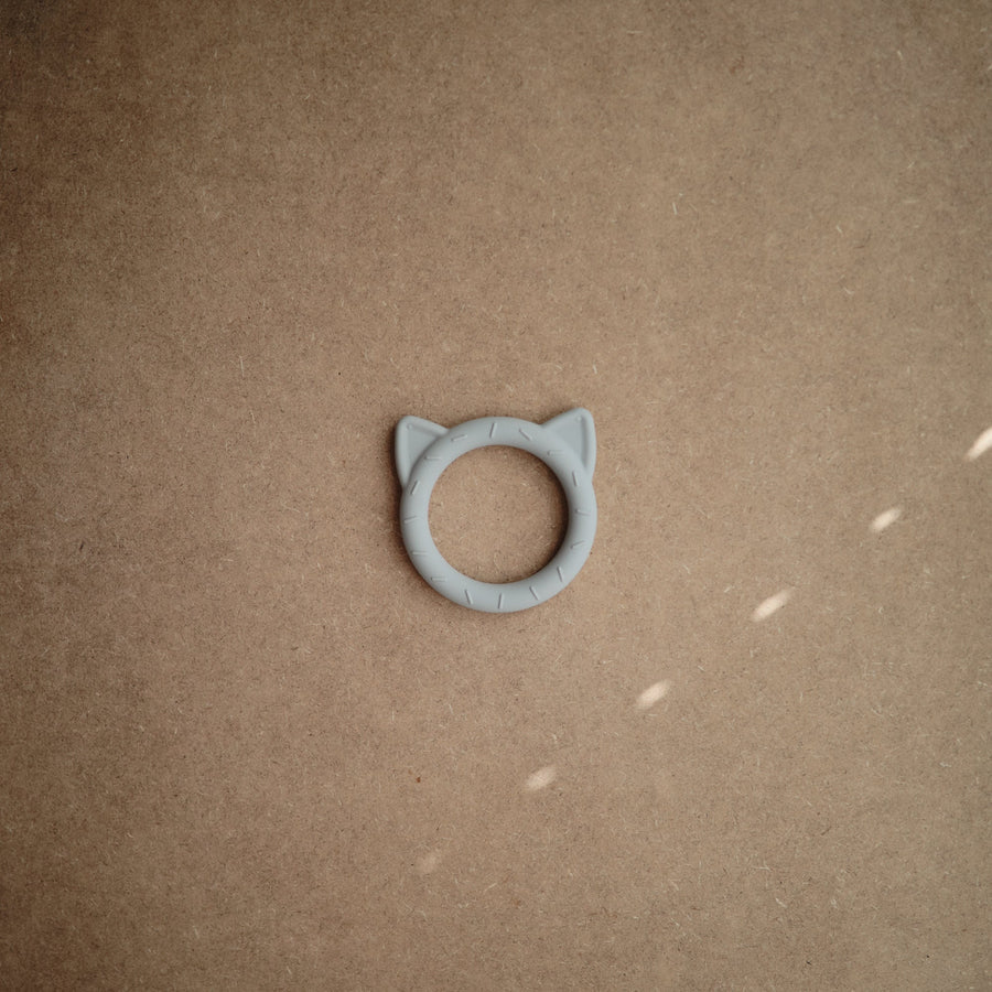 Mushie Cat Teether- Stone | Casa Childrenswear