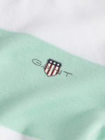 Gant Baby Boys Green Striped Short Sleeve Romper | Casa Childrenswear