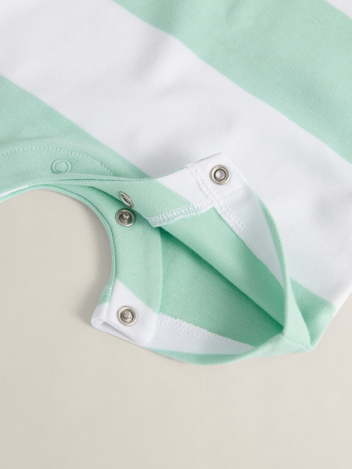 Gant Baby Boys Green Striped Short Sleeve Romper | Casa Childrenswear