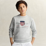 Infant Boys Grey Shield Sweatshirt