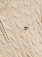Boys Ivory Half Zip Knit