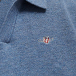 Boys Blue Long Sleeve Polo Knit