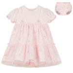 Fabienne Tulle Baby Girls Dress - Pale Pink