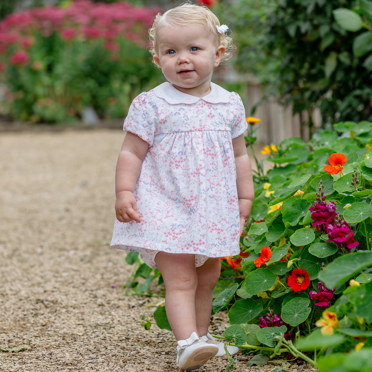 Emile et Rose Lola Pink Short Dress with Frilly Pants | Casa Childrenswear