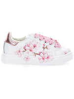 Girls Flower Tennis Shoes