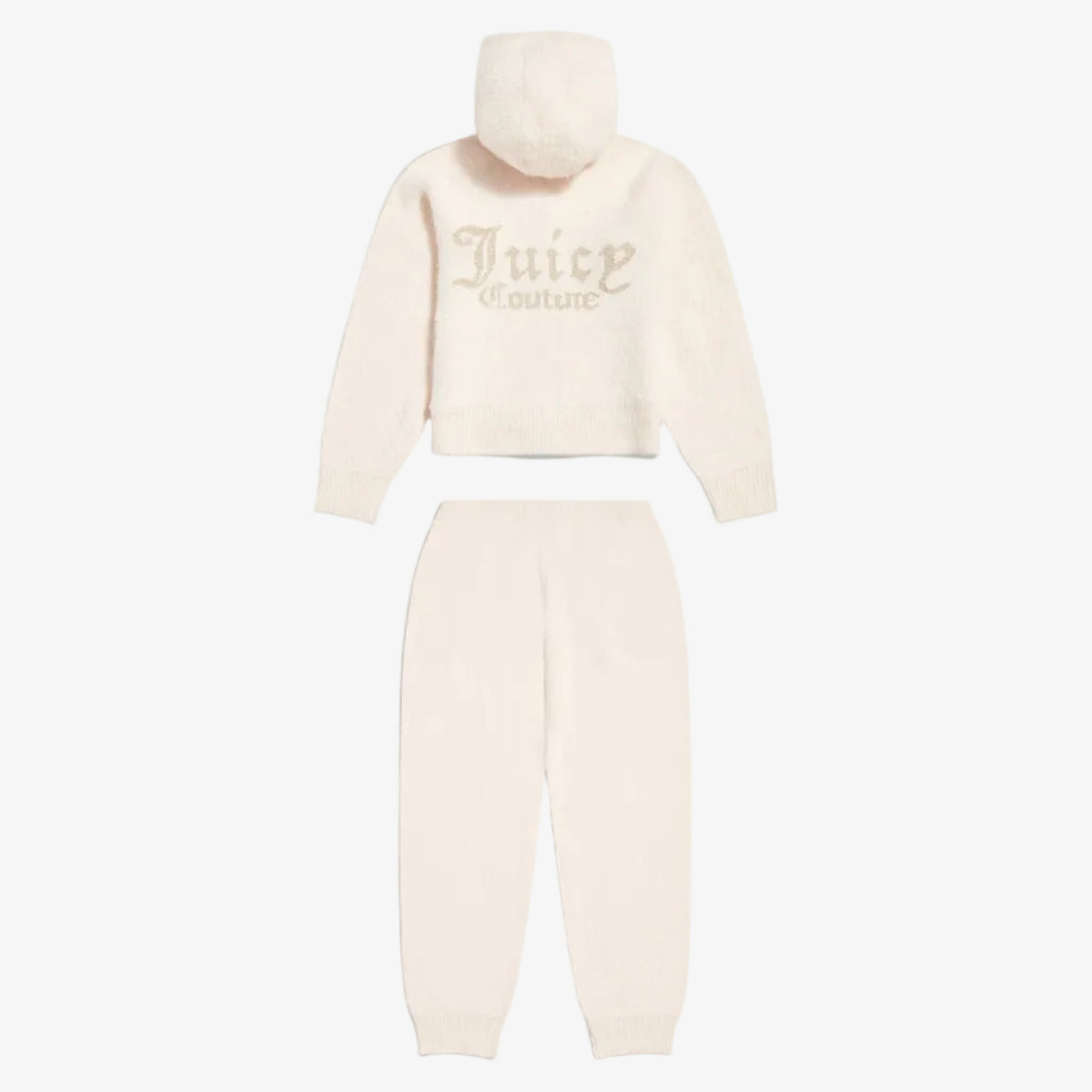 Fluffy Knitted Lounge Set in Beige