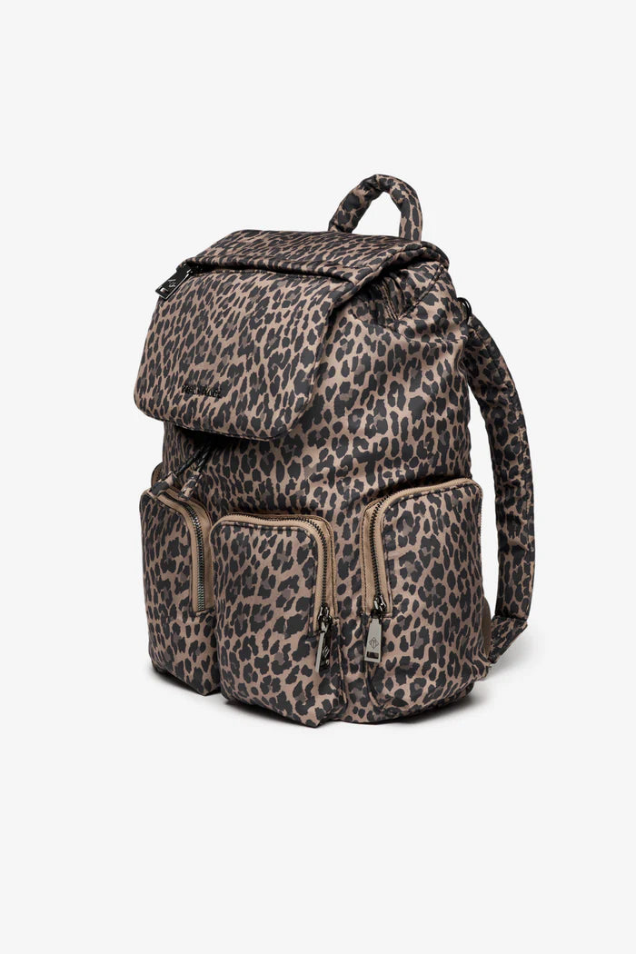 Tiba + Marl Alto Changing Backpack Brown Tonal Leopard | Casa Childrenswear