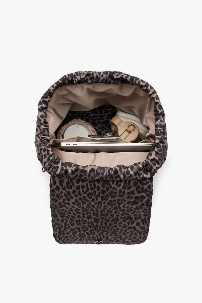 Tiba + Marl Alto Changing Backpack Brown Tonal Leopard | Casa Childrenswear
