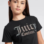 Diamonte Fitted Black Tee