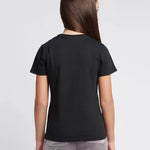 Diamonte Fitted Black Tee