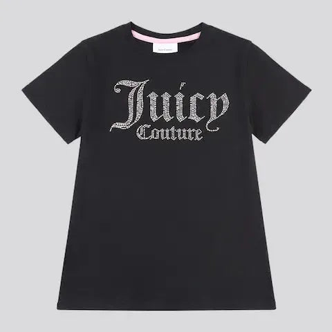 Diamonte Fitted Black Tee