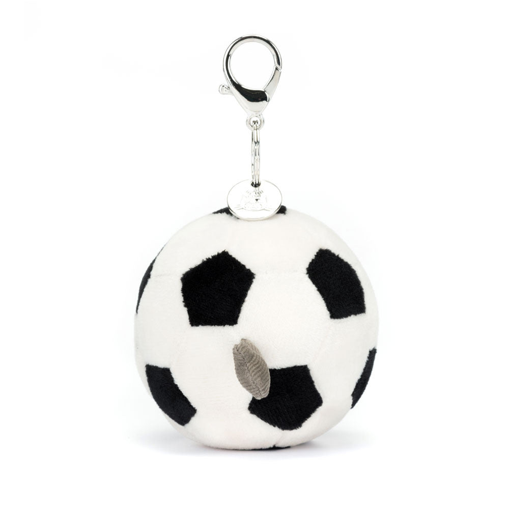 Jellycat Amuseables Sports Football Bag Charm - back view