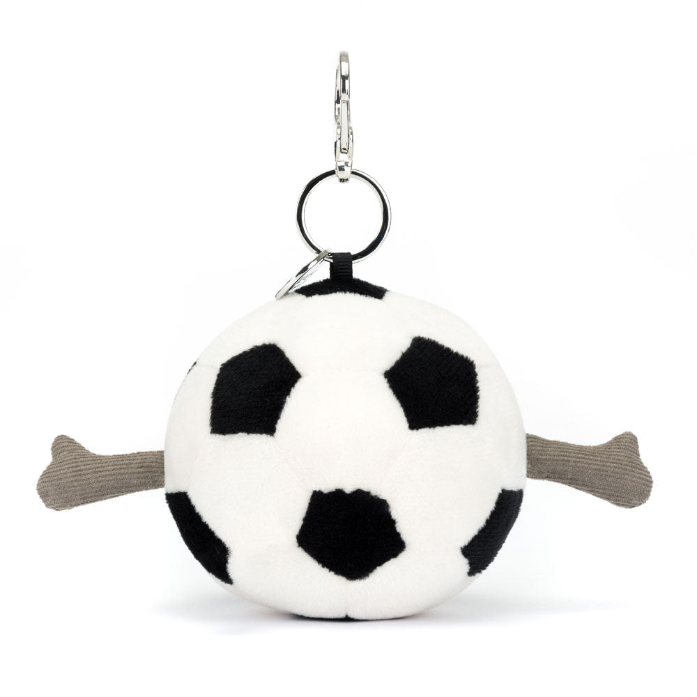 Jellycat Amuseables Sports Football Bag Charm - detail view