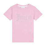 Diamonte Fitted Pink Tee