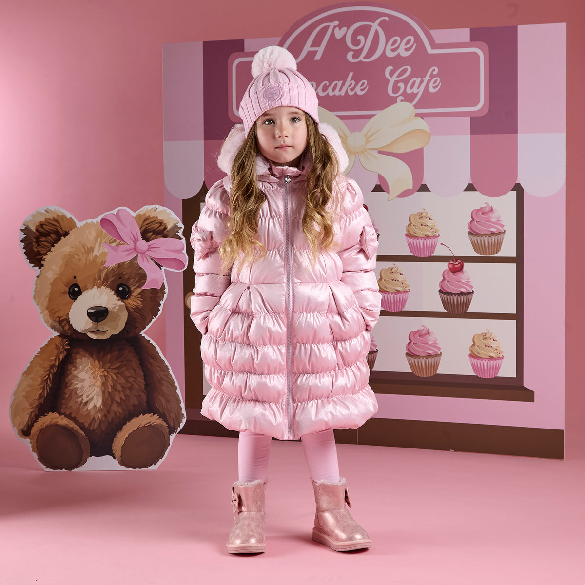 Montana Pink Padded Long Jacket