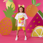 A Dee Trinity Tutti Frutti Cycling Short Set | Casa Childrenswear