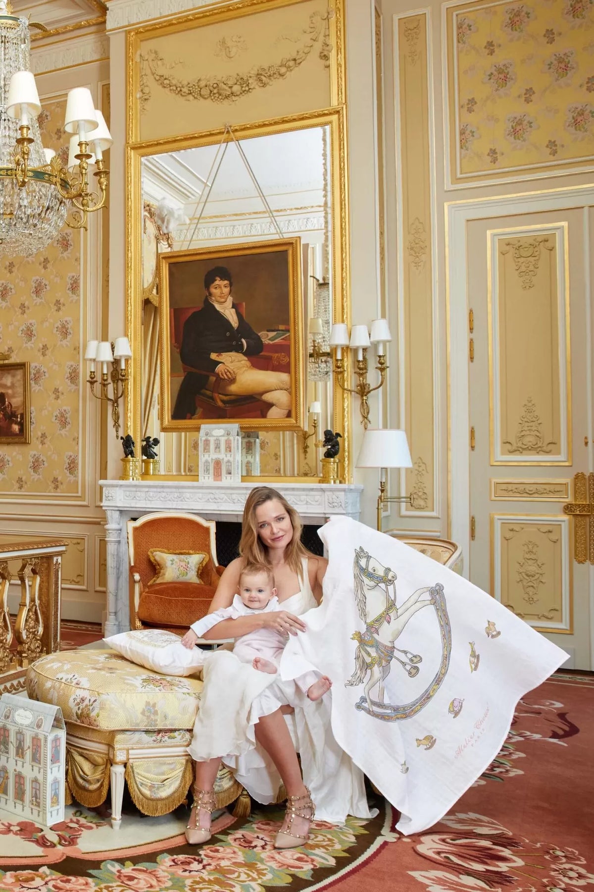 Atelier Choux Blanket Carré - Rocking Horse | Casa Childrenswear