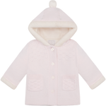 Emile et Rose Kitty Pink Fur Trim Knitted Jacket | Casa Childrenswear