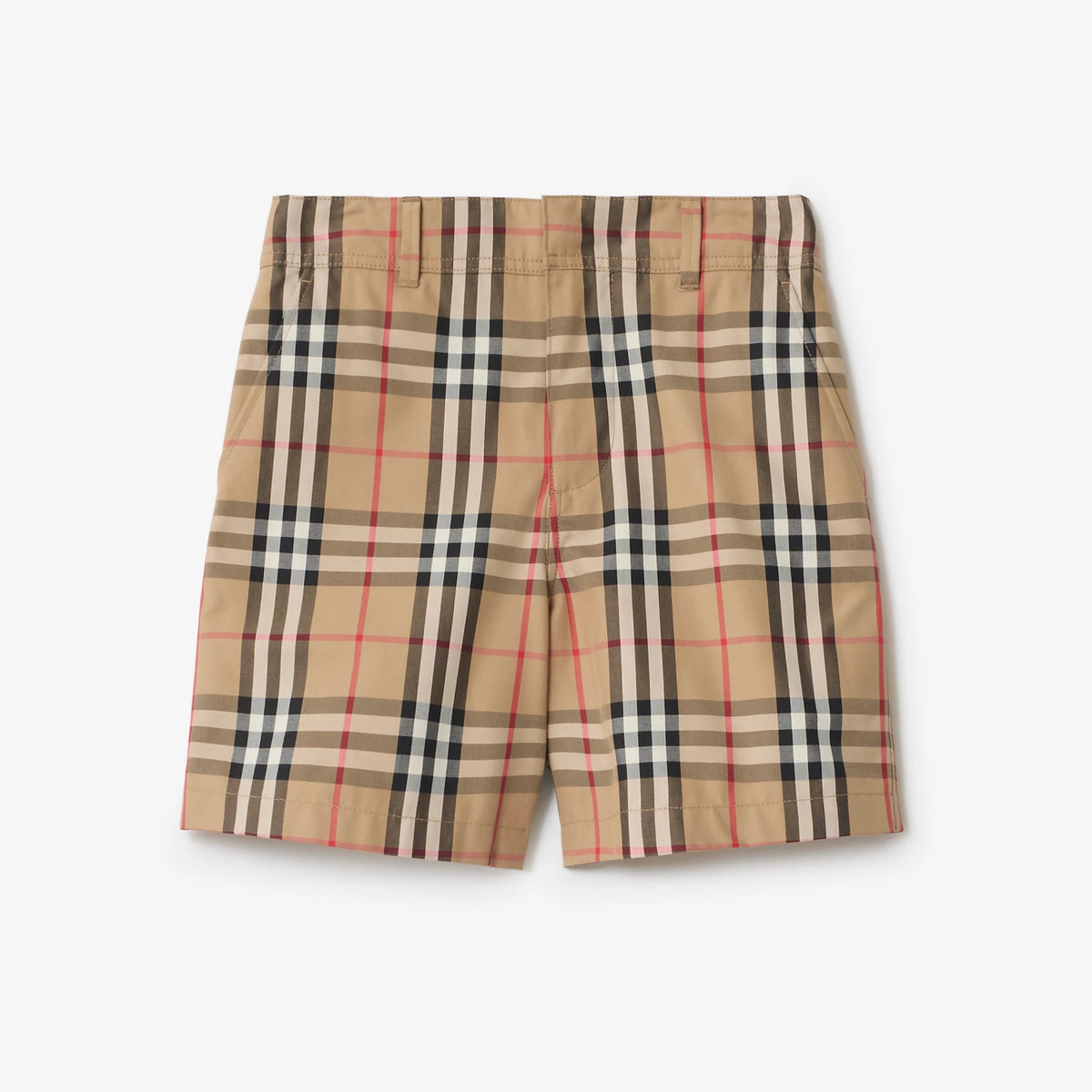 Burberry Boys Beige Check Shorts | Casa Childrenswear