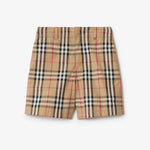 Burberry Boys Beige Check Shorts | Casa Childrenswear