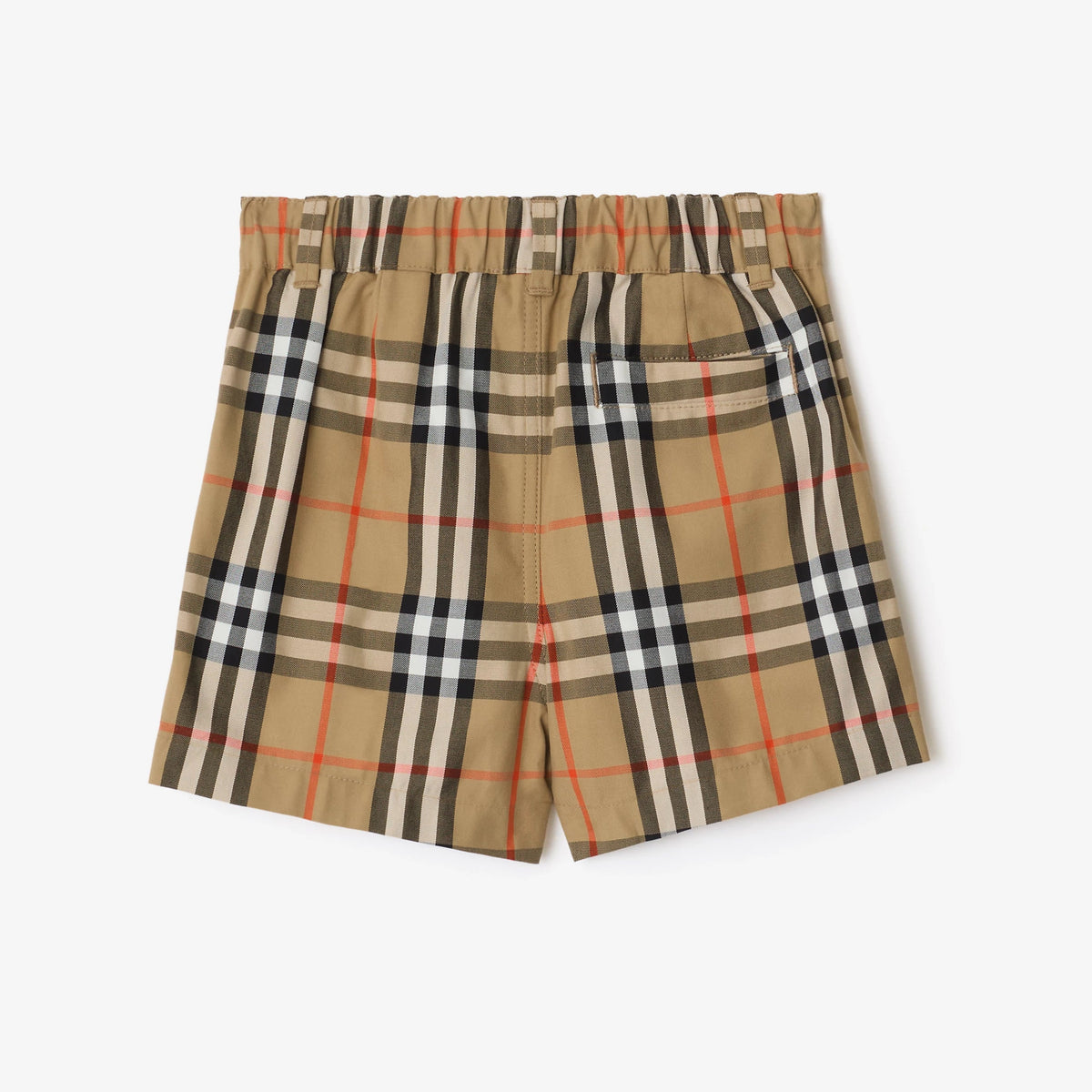 Burberry Baby Boys Beige Check Shorts | Casa Childrenswear