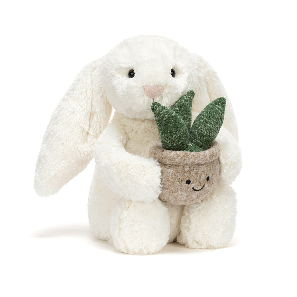 Jellycat Cream Bunny with Plant | Casa Childrenswear