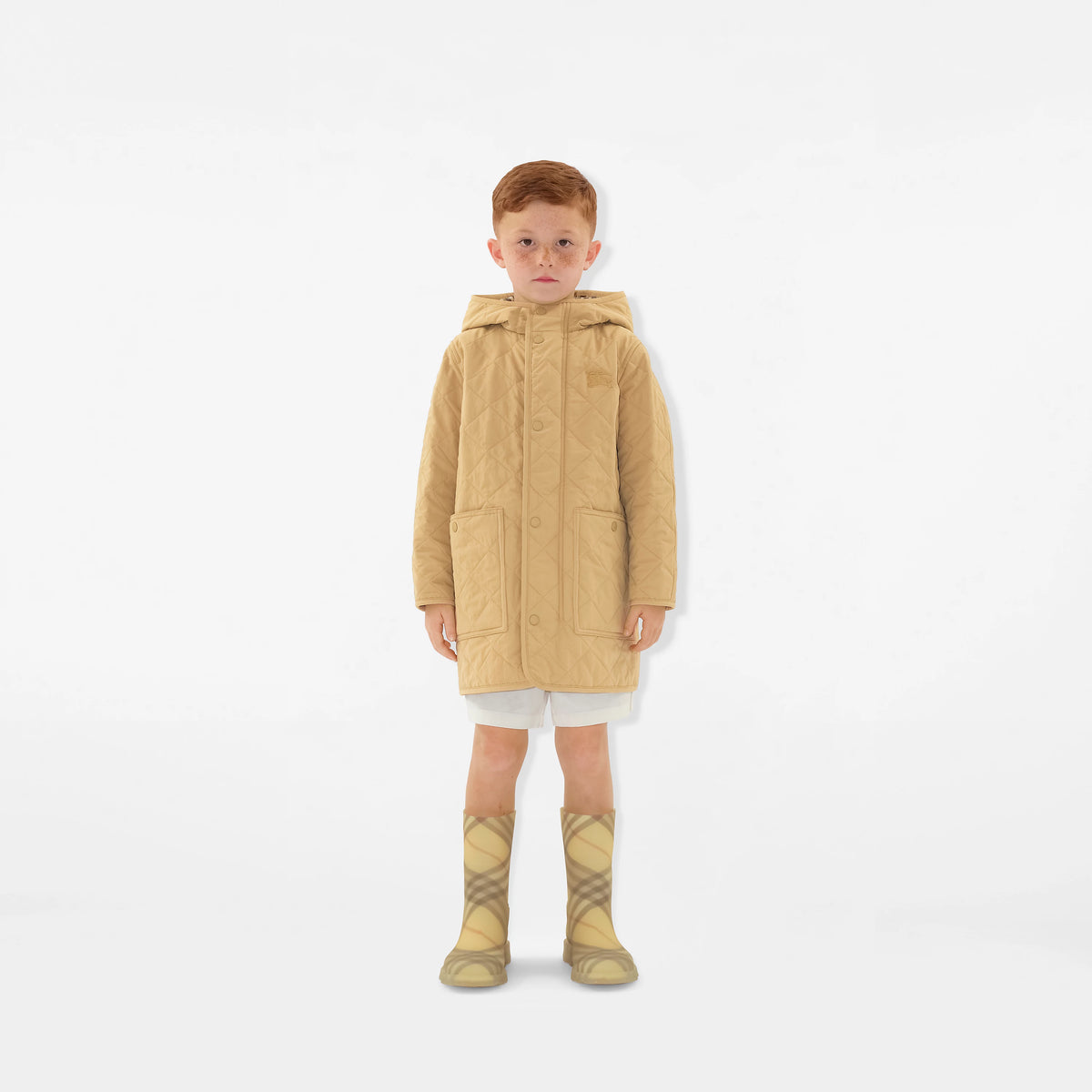 Burberry Beige Long Coat | Casa Childrenswear
