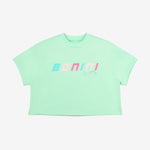 A Dee Shine Cropped Mint Logo T-Shirt | Casa Childrenswear
